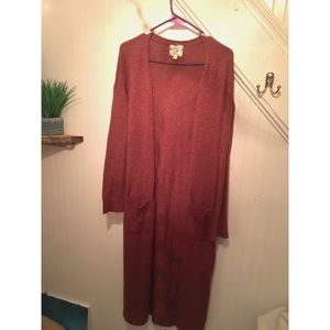 Knee Length Hippie Rose Cardigan